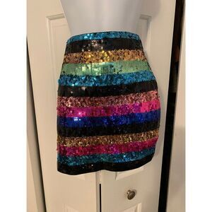 Express mini skirt size xs rainbow